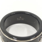 Gucci Icon Ring Ceramic Black Gold