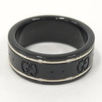 Gucci Icon Ring Ceramic Black Gold