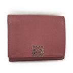 Loewe Trifold Wallet Anagram Leather Pink