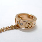 Gucci Necklace Icon Amor 18k Pink Gold Diamond — view 6