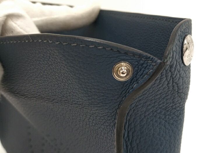 Hermes Vidoposh Shoulder Bag Togo Navy — view 7