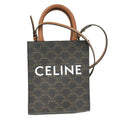 Celine Vertical Cover Mini 2-Way Shoulder Bag Triomphe Leather Brown