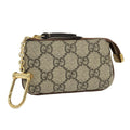 Gucci Coin Case GG Supreme Coating Brown