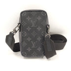 Louis Vuitton Double Phone Pouch Monogram Eclipse Reverse — view 2