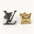 Louis Vuitton Earrings Plated Gold Black