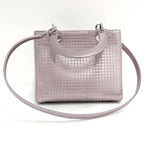 Dior Lady Dior 2-Way Shoulder Bag Leather Metallic Pink — view 2