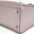 Dior Lady Dior 2-Way Shoulder Bag Leather Metallic Pink — view 5