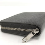 Celine Small Zip Wallet Compact Leather Dark Gray — view 5