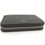 Celine Small Zip Wallet Compact Leather Dark Gray — view 6