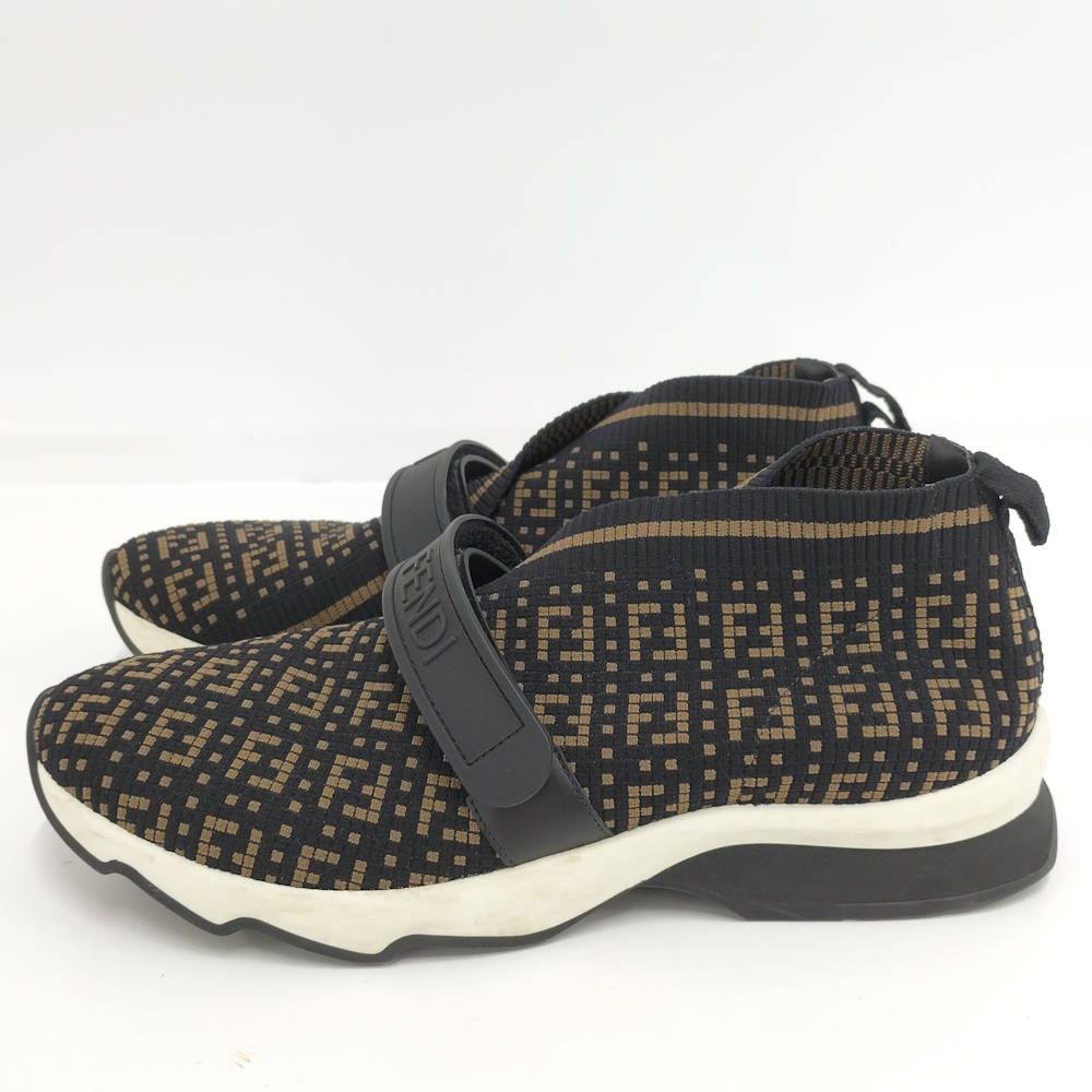 Fendi Zucchino Sneakers Black Khaki — view 2