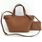 Celine Mini Cabas Anais Cuir 2-Way Bag with Triomphe Leather Brown — view 2