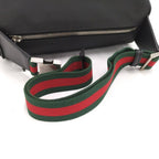 Gucci Shoulder Bag Nylon Canvas Black — view 6