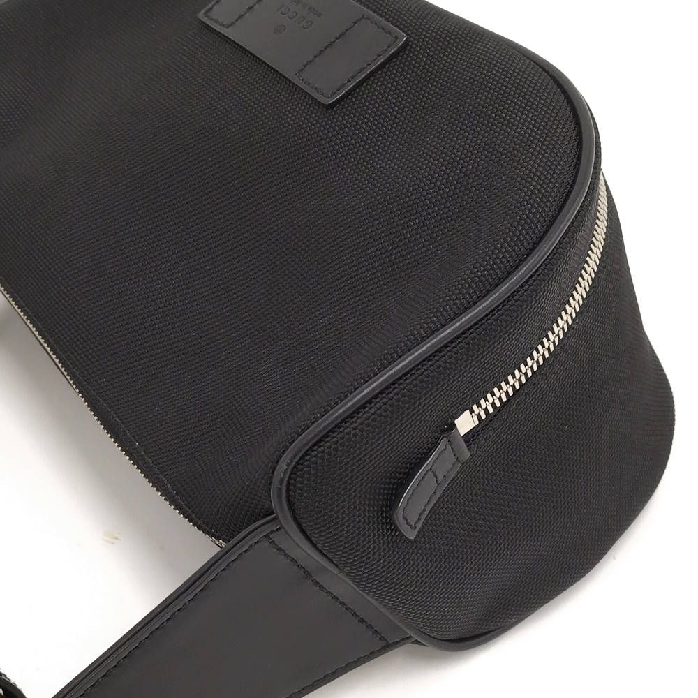 Gucci Shoulder Bag Nylon Canvas Black — view 3