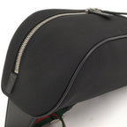 Gucci Shoulder Bag Nylon Canvas Black — view 4