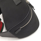 Gucci Shoulder Bag Nylon Canvas Black — view 3