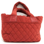Chanel Coco Cocoon Handbag Nylon Red — view 2