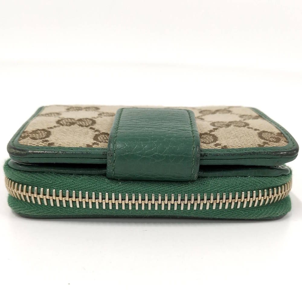 Gucci Bifold Wallet GG Canvas Green — view 6
