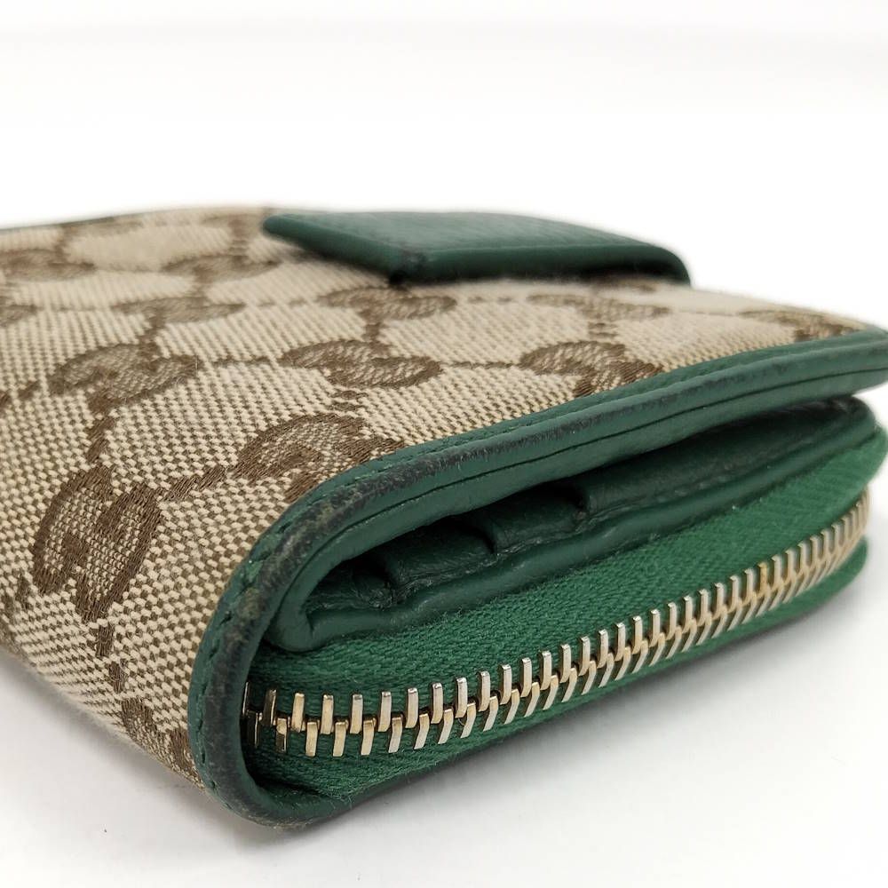 Gucci Bifold Wallet GG Canvas Green — view 4