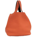 Hermes Picotin Lock MM Handbag Leather Orange