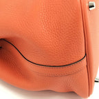 Hermes Picotin Lock MM Handbag Leather Orange — view 5