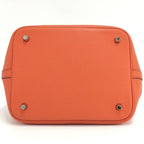 Hermes Picotin Lock MM Handbag Leather Orange — view 7