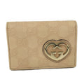 Gucci Card Case Leather Beige