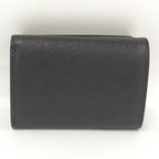 Prada Compact Wallet Saffiano Leather Black — view 3