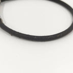Hermes Viviride Bracelet Cadena Fantasy Heart Plated Leather Silver Black — view 6