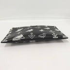 Prada Saffiano Clutch Seagull Black White Leather — view 4