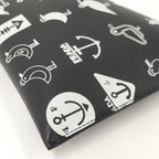 Prada Saffiano Clutch Seagull Black White Leather — view 6