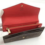 Louis Vuitton Bifold Wallet Portefeuille Sarah Monogram Coquelicot — view 2