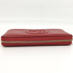 Gucci Zip Around Wallet Interlocking Soho Leather Red — view 7