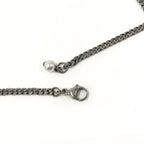 Chanel Necklace CC Logo Costume Pearl Rhinestone Silver Metal Plated — view 7