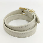 Celine les Cuirs Bracelet Leather Gold Color White — view 3