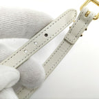 Celine les Cuirs Bracelet Leather Gold Color White — view 5
