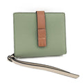Loewe Compact Zip Wallet Bifold Leather Green