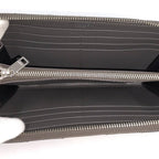 Saint Laurent Zip Around Wallet Leather Gray — view 2