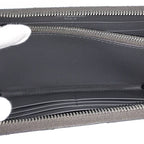Saint Laurent Zip Around Wallet Leather Gray — view 9