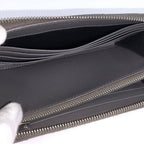 Saint Laurent Zip Around Wallet Leather Gray — view 8