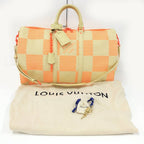 Louis Vuitton Keepall Bandouliere 50 Boston Bag Collection Damier Giant Raffia — view 9