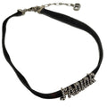 Dior Rhinestone Velvet Choker Necklace