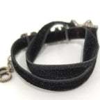 Dior Rhinestone Velvet Choker Necklace — view 8