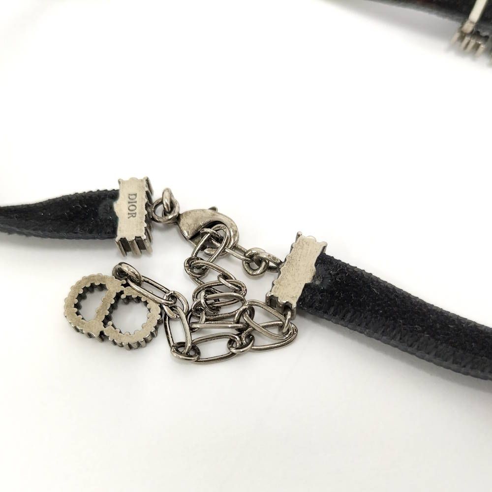 Dior Rhinestone Velvet Choker Necklace — view 7
