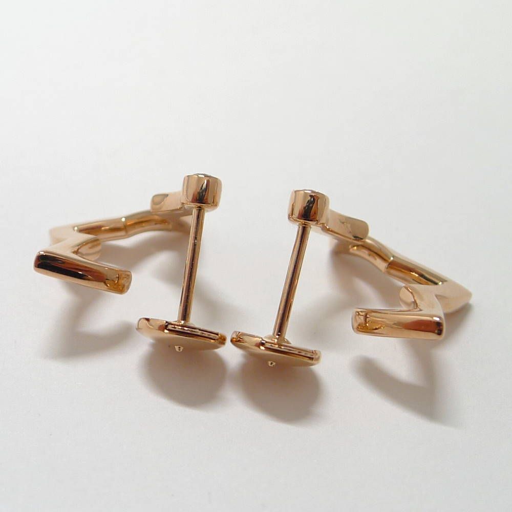Louis Vuitton Earrings Hoop Ombre Blossom 18k Pink Gold Diamond — view 6