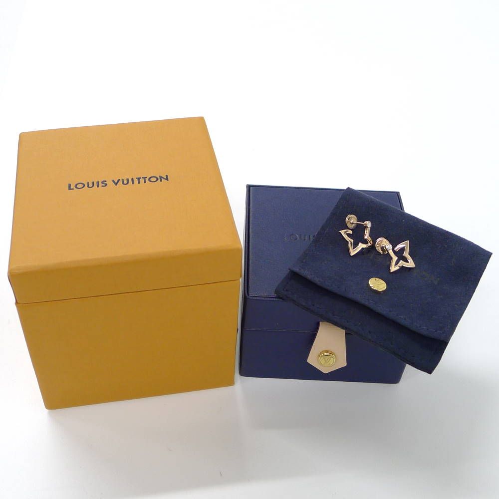 Louis Vuitton Earrings Hoop Ombre Blossom 18k Pink Gold Diamond — view 7