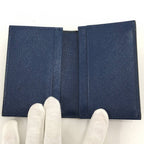 Prada Card Case Leather Blue — view 2