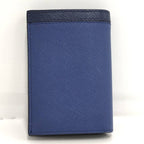 Prada Card Case Leather Blue — view 3