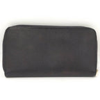 Chanel Zip Around Wallet CC Logo Leather Black — view 3