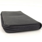 Chanel Zip Around Wallet CC Logo Leather Black — view 6
