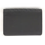 Bottega Veneta Card Case Intrecciato Leather Black — view 3
